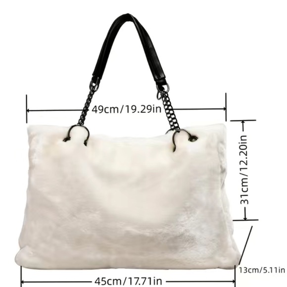 Plush Brown Luxury Lux Tote - Picture 2 of 7